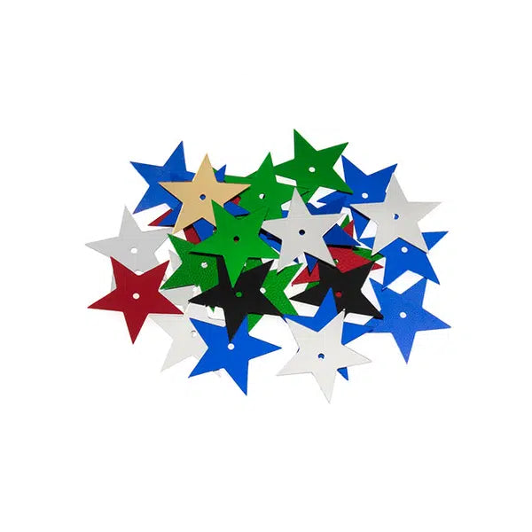 Sequins - 28mm Star - Assorted Colours | Truro Fabrics