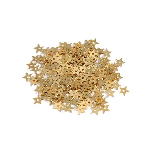 Sequins - 5mm Star - Gold | Truro Fabrics