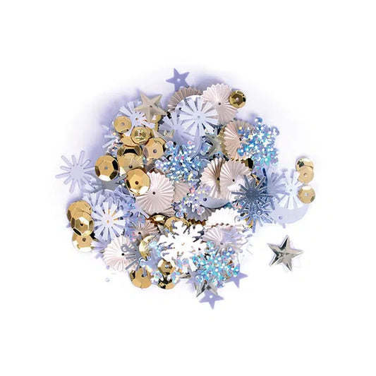 Sequins - Assorted Gold & Silver - 20g | Truro Fabrics