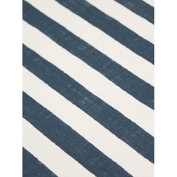 Sevenberry Linen Look Cotton Fabric – Freehand Stripe Ink – view 4 | Truro Fabrics