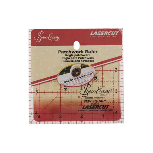 Sew Easy - Square Patchwork Ruler 4.5 inch | Truro Fabrics