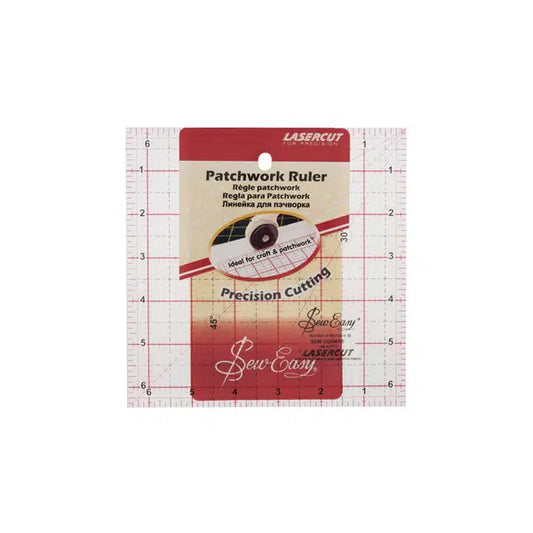 Sew Easy - Square Patchwork Ruler 6.5 inch | Truro Fabrics