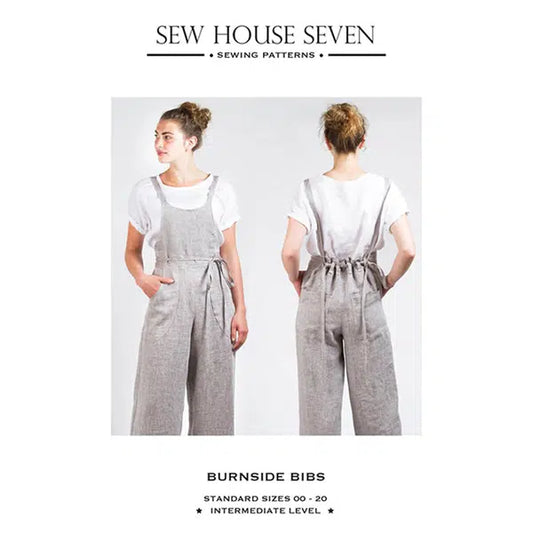 Sew House Seven - Paper Sewing Pattern - Burnside Bibs – view 2 | Truro Fabrics
