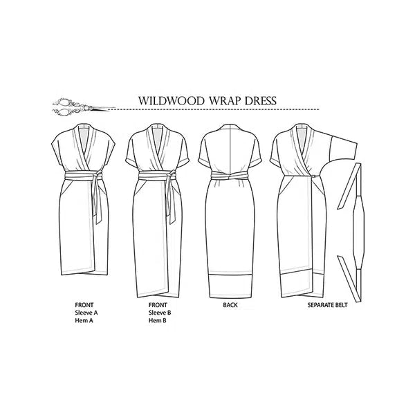 Sew House Seven - Paper Sewing Pattern - Wildwood Wrap Dress – view 4 | Truro Fabrics