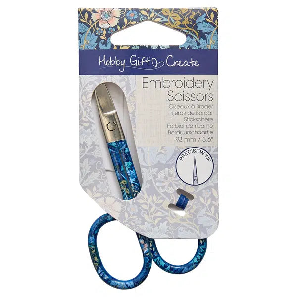 Sewing Gift - Blue Floral Embroidery Scissors – view 2 | Truro Fabrics