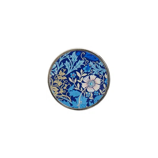 Sewing Gift - Blue Floral Magnetic Needle Minder | Truro Fabrics