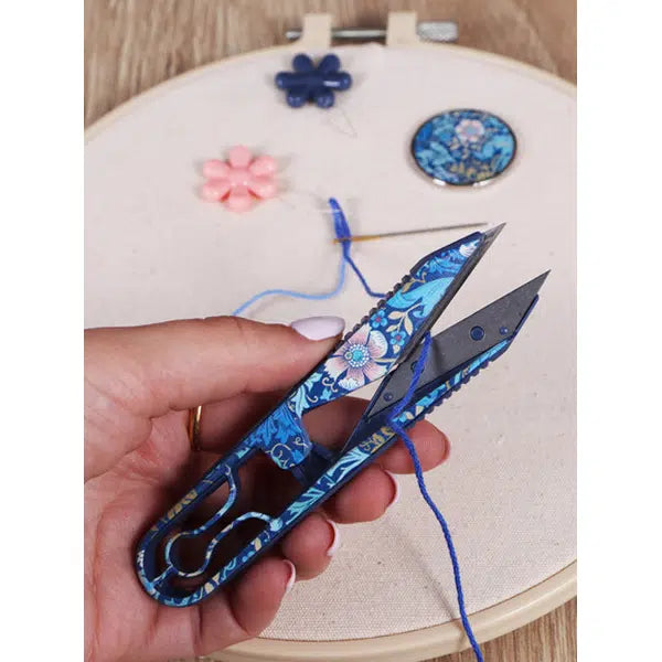Sewing Gift - Blue Floral Thread Snips – view 3 | Truro Fabrics