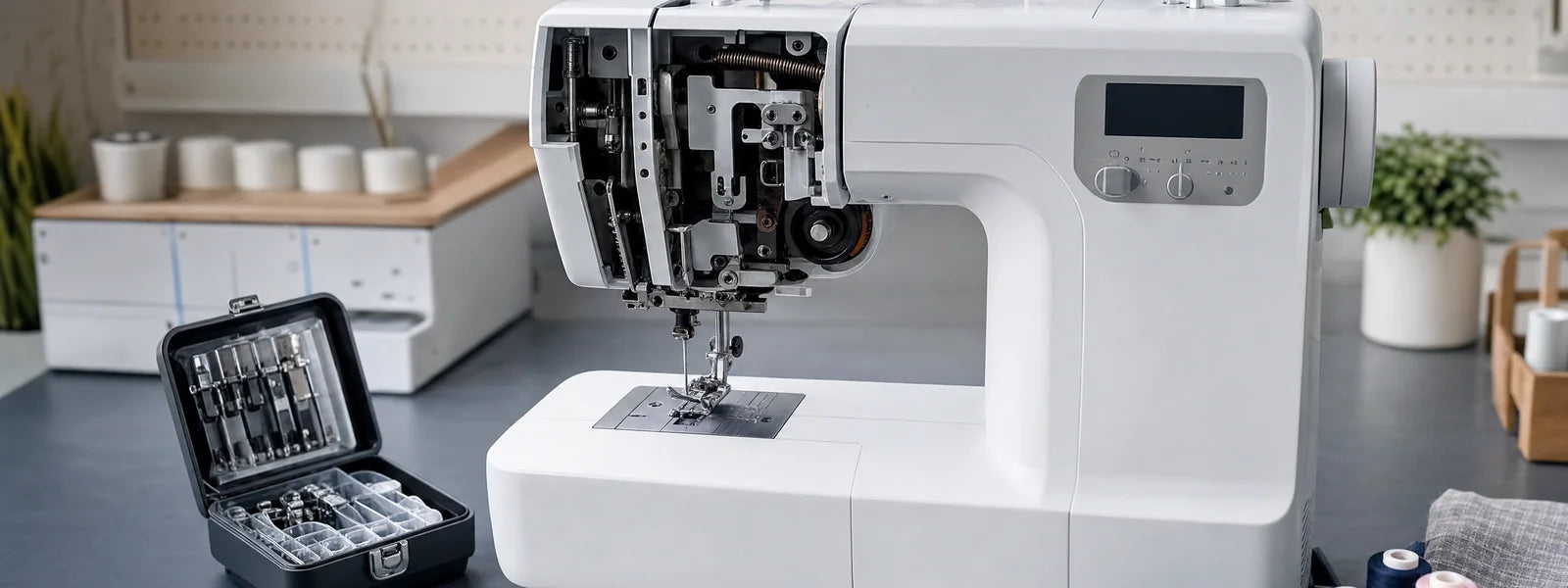 Sewing machine servicing and repair at Truro Fabrics, Truro Cornwall
