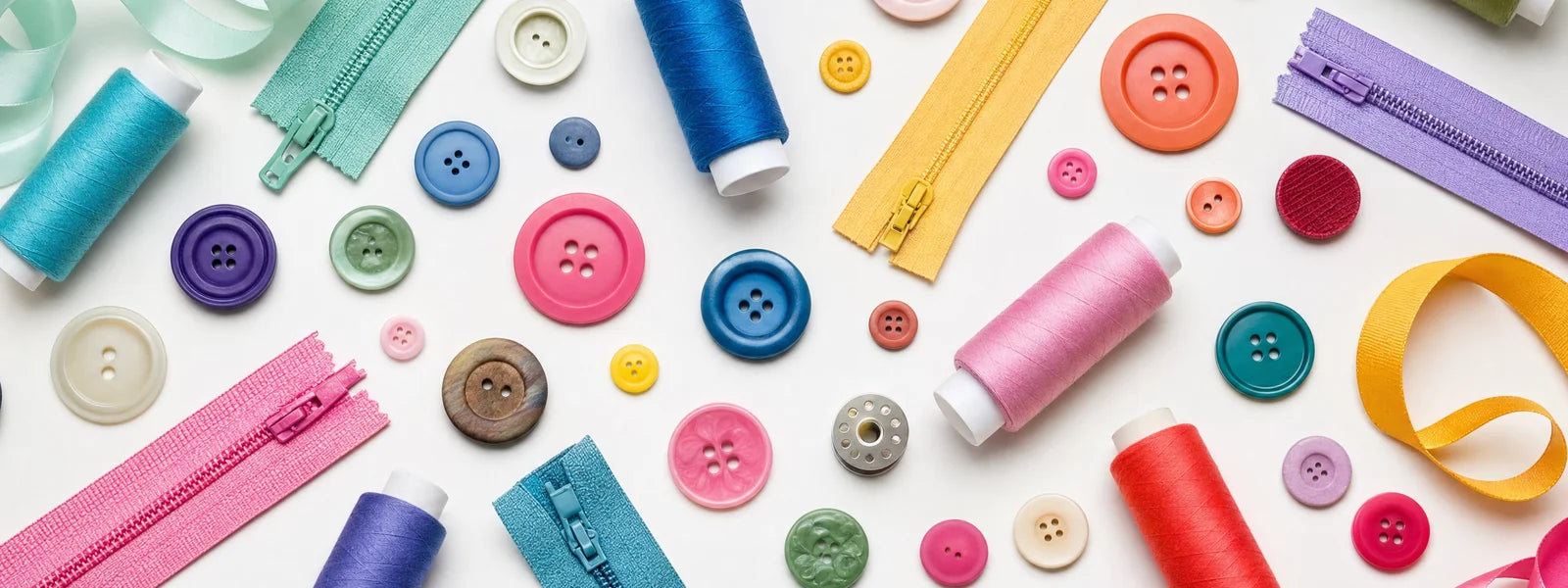 Sewing notions online UK - buttons, zips and thread from Truro Fabrics