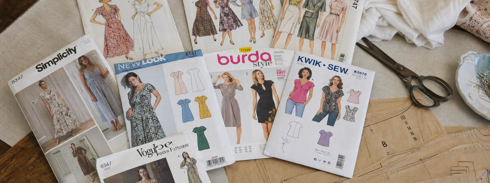 Sewing patterns UK - dressmaking patterns from Truro Fabrics Cornwall