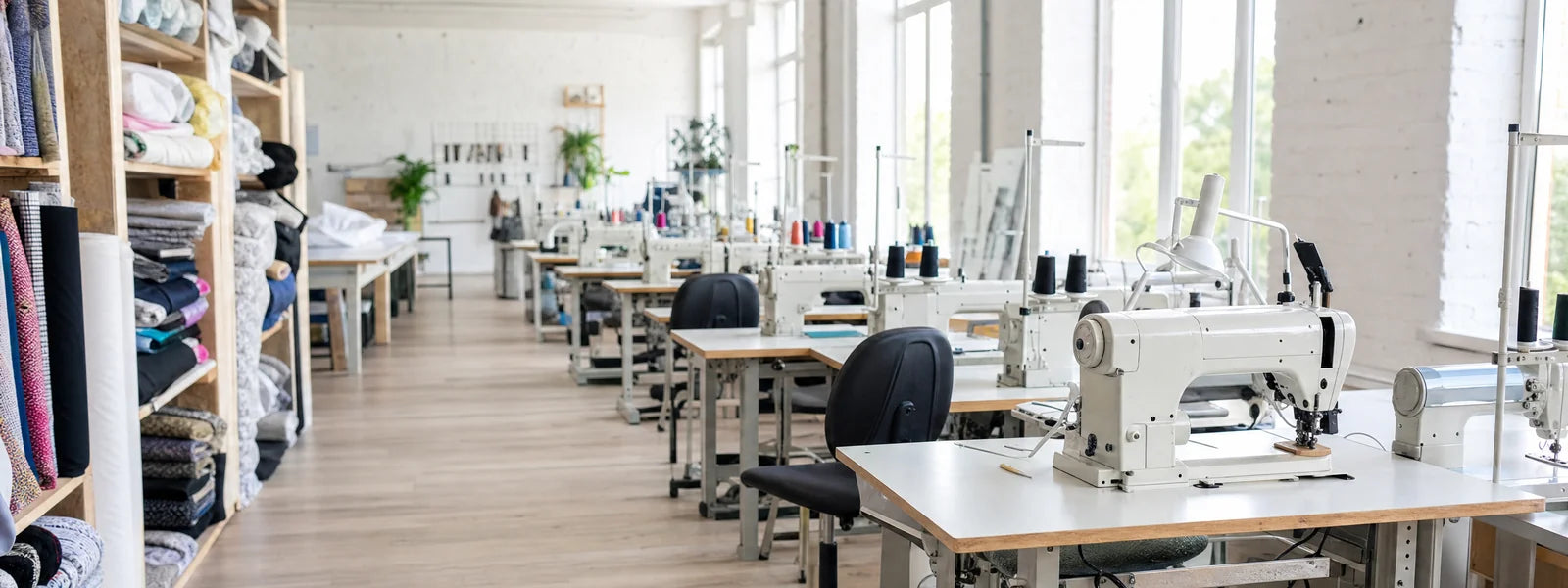 Sewing workshop and studio policy at Truro Fabrics, Truro Cornwall