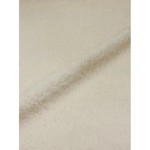 Sherpa Fleece Fabric - Cream – view 3 | Truro Fabrics