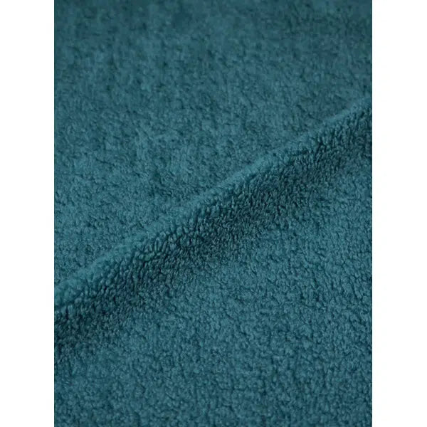 Sherpa Fleece Fabric - Petrol – view 3 | Truro Fabrics