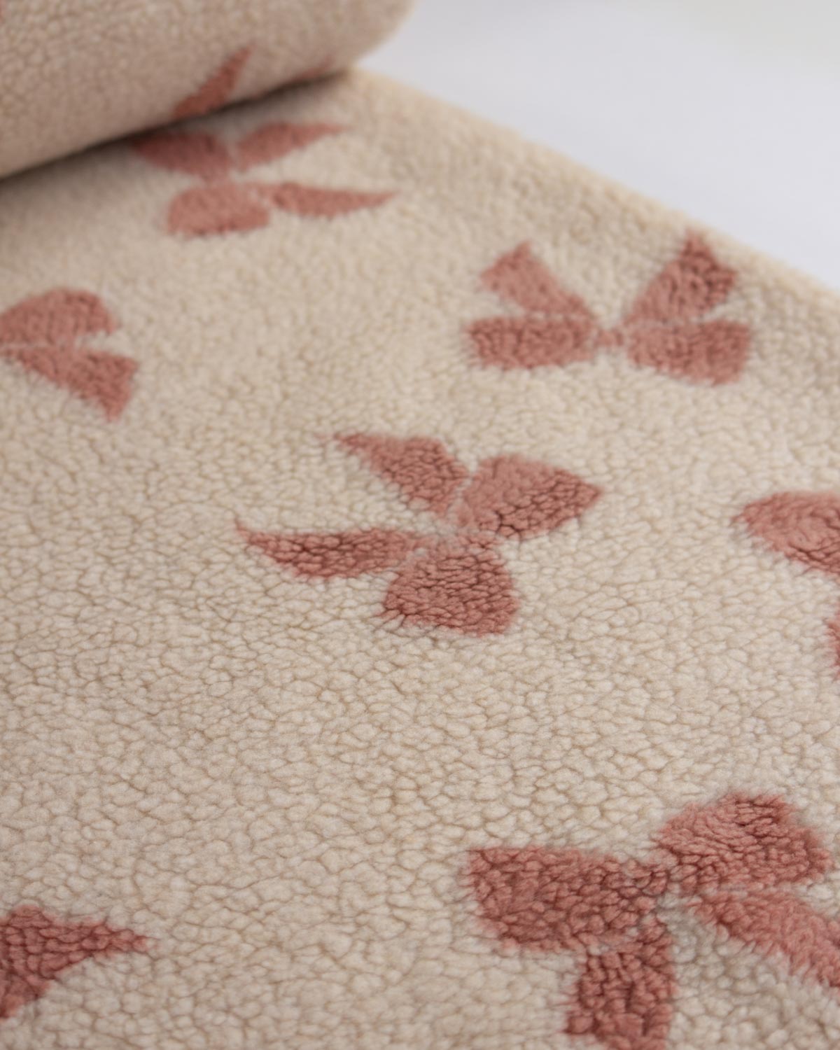 Teddy Sherpa Fleece Fabric - Bows