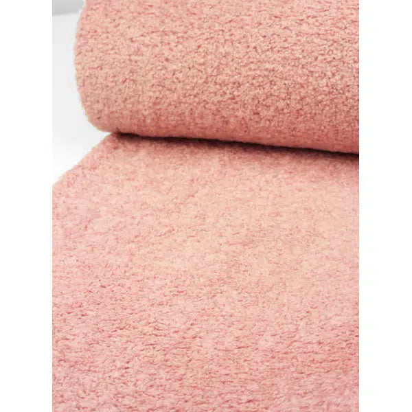 Sherpa Fleece Fabric - Rose Pink – view 2 | Truro Fabrics