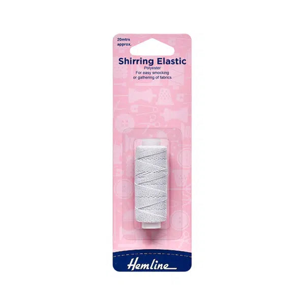 Shirring Elastic - White (20m) | Truro Fabrics