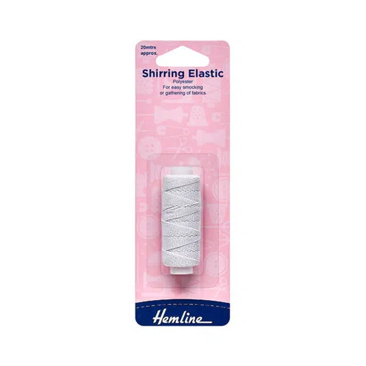 Shirring Elastic - White (20m) | Truro Fabrics