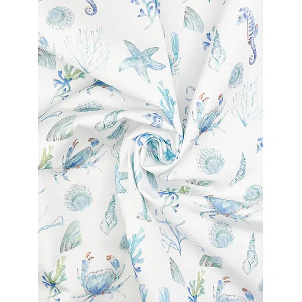 Showerproof Outdoor Fabric - Sealife Aqua – view 3 | Truro Fabrics
