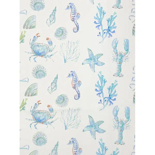 Showerproof Outdoor Fabric - Sealife Aqua | Truro Fabrics