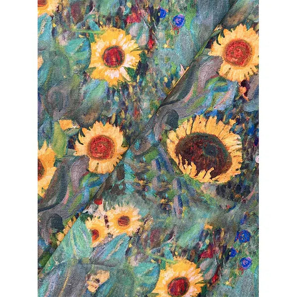 Showerproof Outdoor Fabric - Sunflowers – view 2 | Truro Fabrics