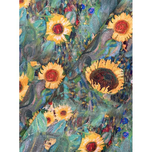 Showerproof Outdoor Fabric - Sunflowers – view 2 | Truro Fabrics