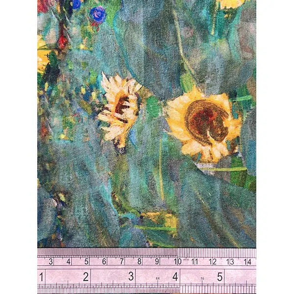 Showerproof Outdoor Fabric - Sunflowers – view 3 | Truro Fabrics