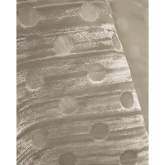 Silk Blend Velvet Devore - Ivory Spot | Truro Fabrics