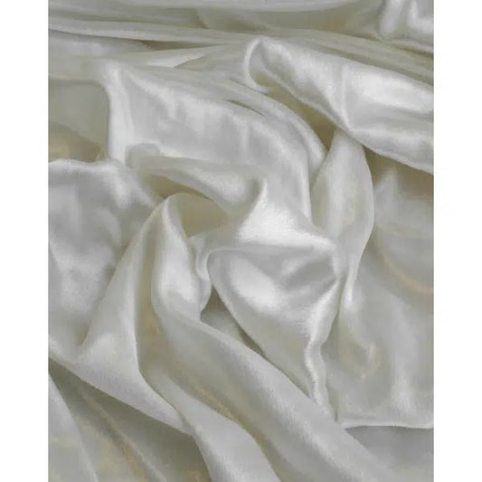 Silk Blend Velvet Fabric - Ivory | Truro Fabrics