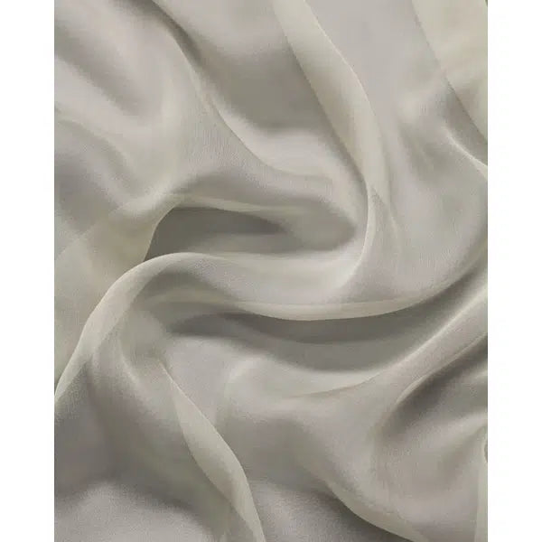 Silk Chiffon Fabric - Cream | Truro Fabrics