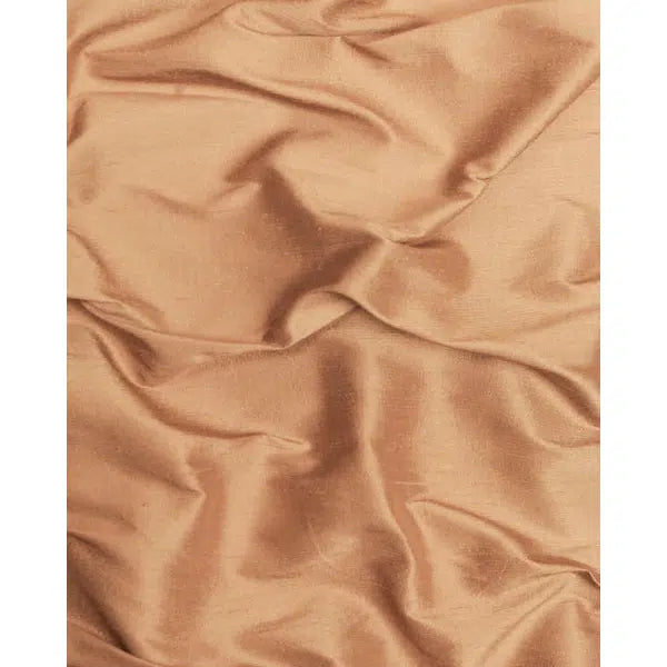 Silk Dupion Fabric - Bronze – view 2 | Truro Fabrics