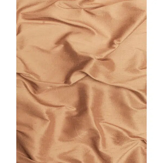 Silk Dupion Fabric - Bronze – view 2 | Truro Fabrics