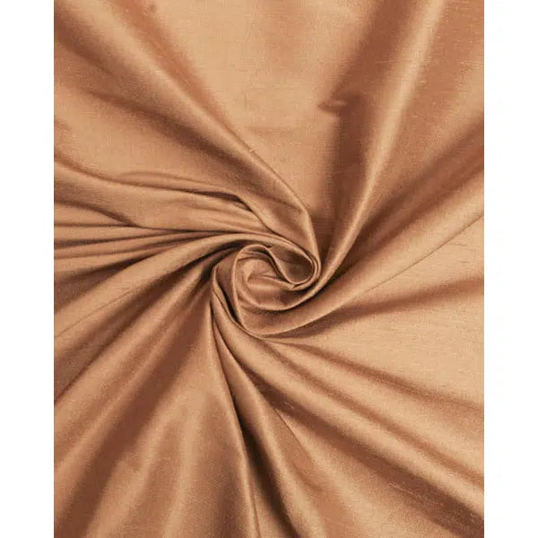 Silk Dupion Fabric - Bronze | Truro Fabrics