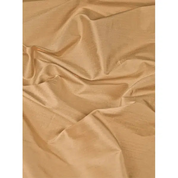 Silk Dupion Fabric - Champagne Gold – view 2 | Truro Fabrics