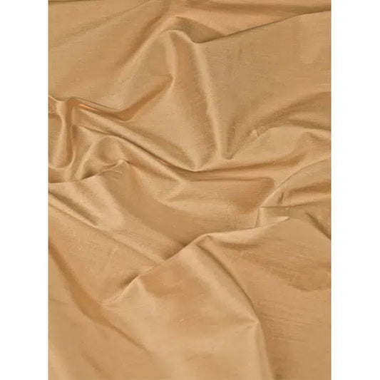 Silk Dupion Fabric - Champagne Gold – view 2 | Truro Fabrics