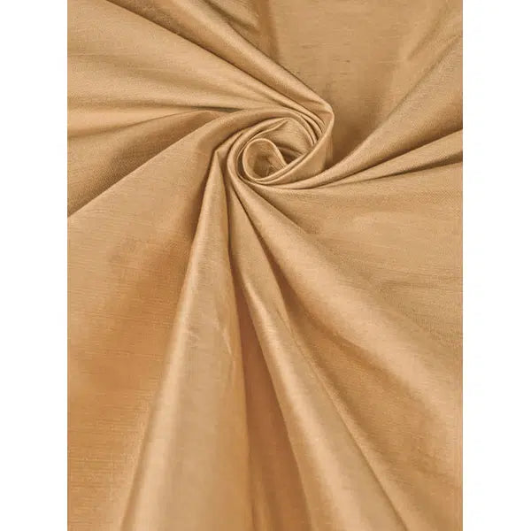 Silk Dupion Fabric - Champagne Gold – view 3 | Truro Fabrics