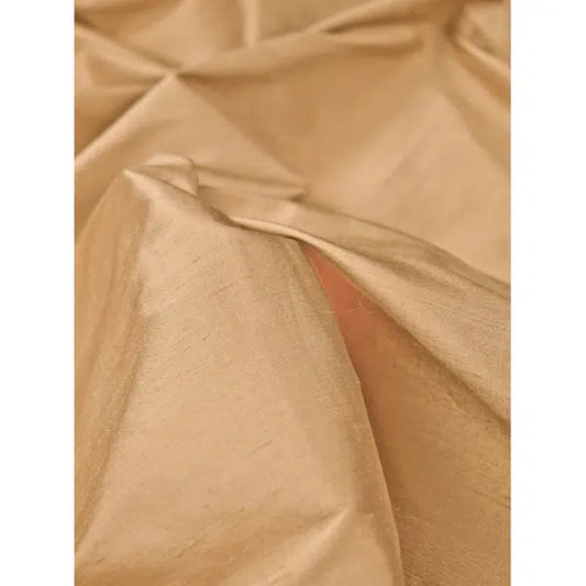 Silk Dupion Fabric - Champagne Gold | Truro Fabrics