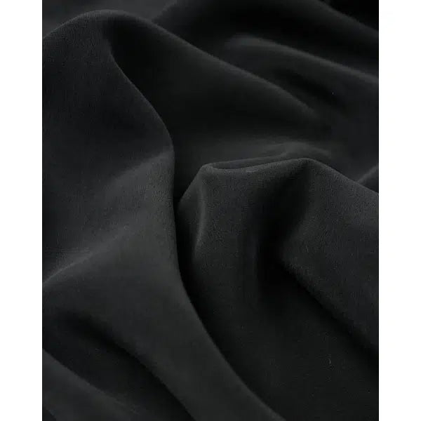Silk Peau de Soie Fabric - Dark Navy – view 2 | Truro Fabrics