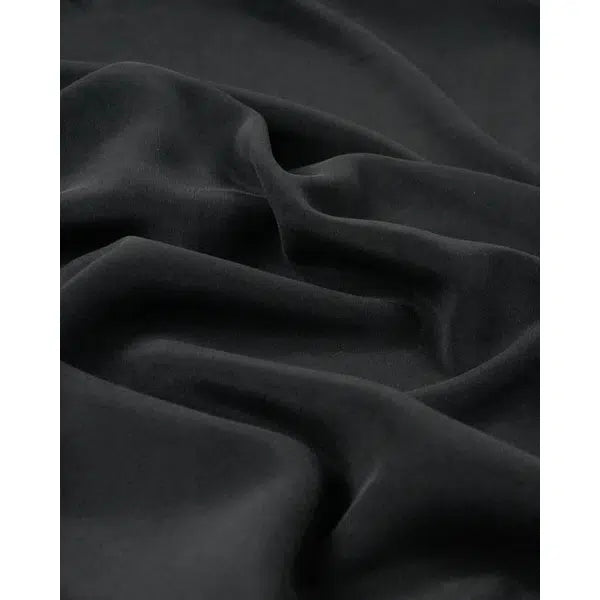 Silk Peau de Soie Fabric - Dark Navy | Truro Fabrics