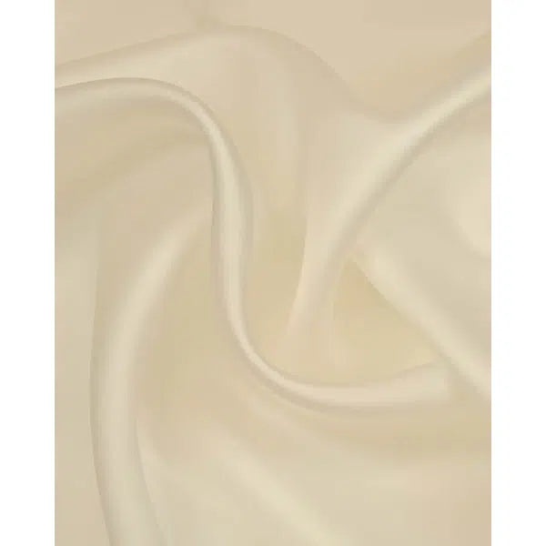 Silk Sateen Organza Fabric - Cream – view 2 | Truro Fabrics