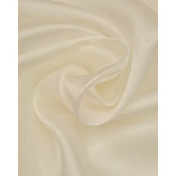 Silk Sateen Organza Fabric - Cream – view 3 | Truro Fabrics