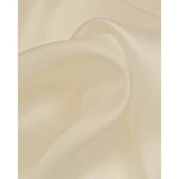 Silk Sateen Organza Fabric - Cream | Truro Fabrics