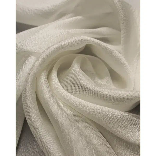 Silk Tissue Crepe Fabric - Ivory | Truro Fabrics