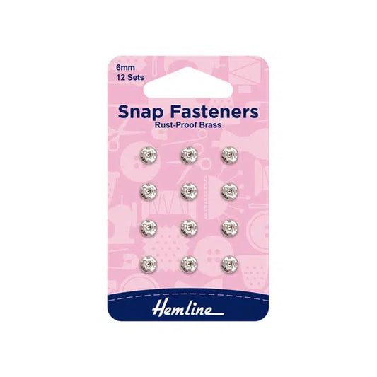 Snap Fasteners - Silver | Assorted Sizes – view 2 | Truro Fabrics