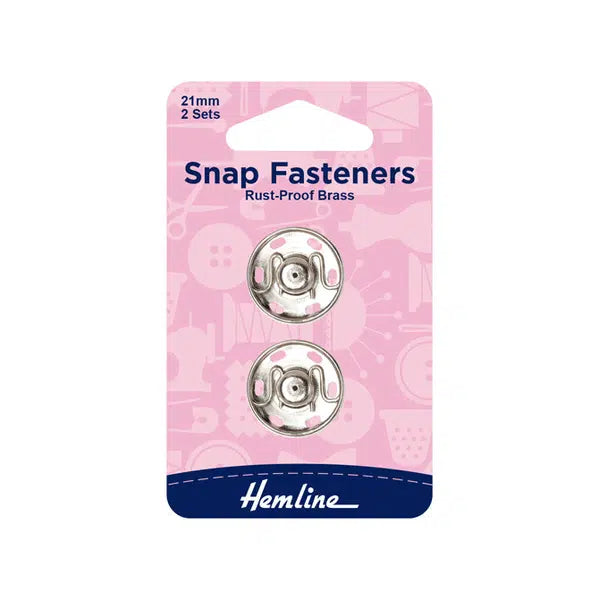 Snap Fasteners - Silver | Assorted Sizes – view 8 | Truro Fabrics