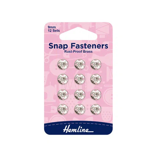 Snap Fasteners - Silver | Assorted Sizes | Truro Fabrics
