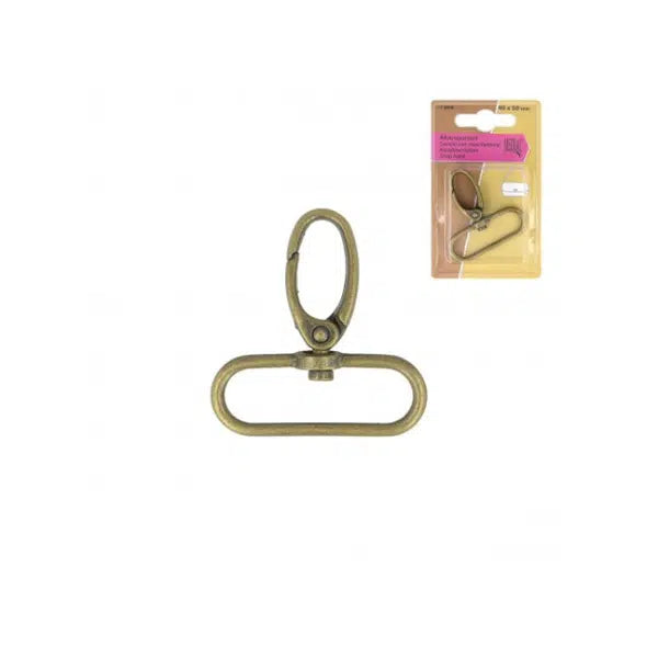 Snap Hook - Brass – view 4 | Truro Fabrics