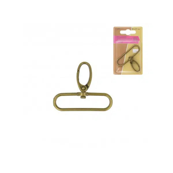 Snap Hook - Brass – view 5 | Truro Fabrics