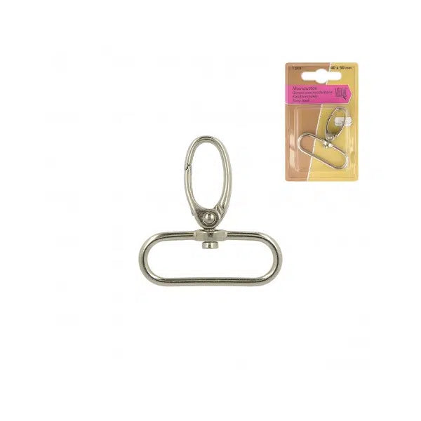 Snap Hook - Silver – view 4 | Truro Fabrics