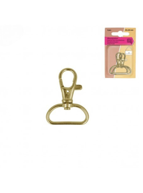 Snap Hook Pair - Gold