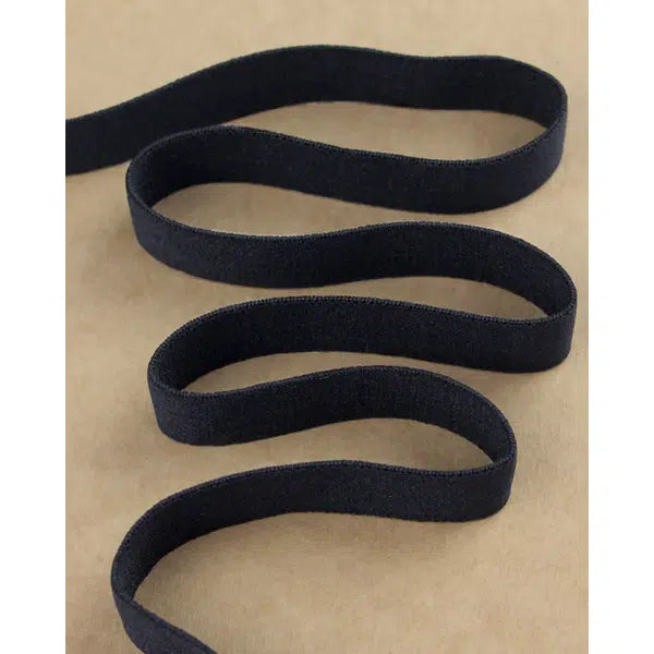 Soft Boxer Short Elastic - 20mm - Black – view 2 | Truro Fabrics
